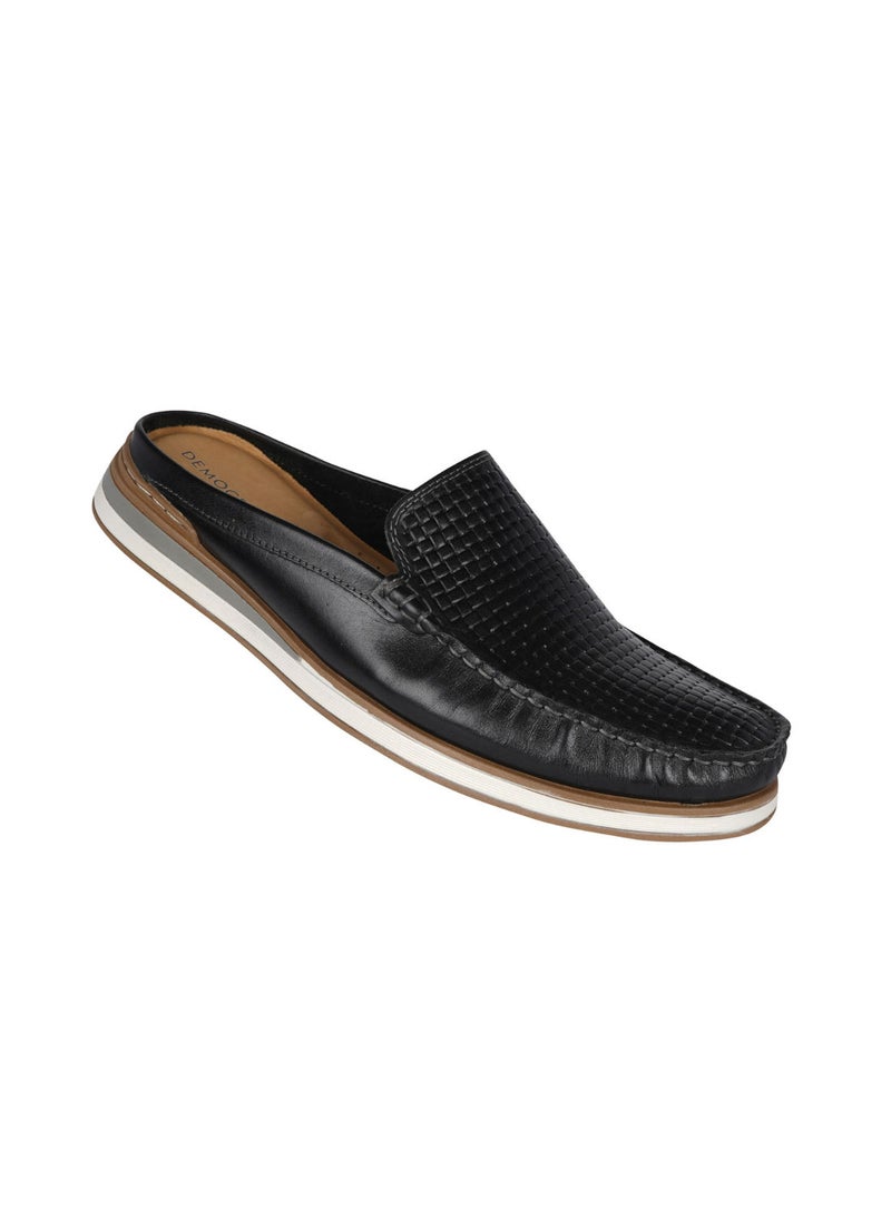 DEMOCRATA 032-77 Democrata Mens Black Denim Flow Mule 252107-003  - Image 1