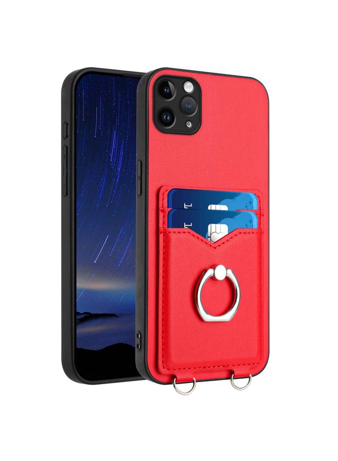 S-TOP Case For iPhone 11 Pro Max R20 Ring Card Holder Phone Case - Image 1