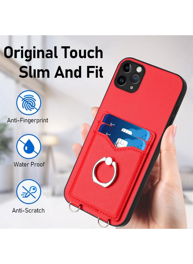 S-TOP Case For iPhone 11 Pro Max R20 Ring Card Holder Phone Case - Image 5