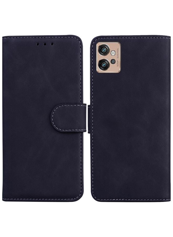 اس-توب جراب لهاتف Motorola Moto G32 مصنوع من الجلد بلون نقي وملمس ناعم - Image 1