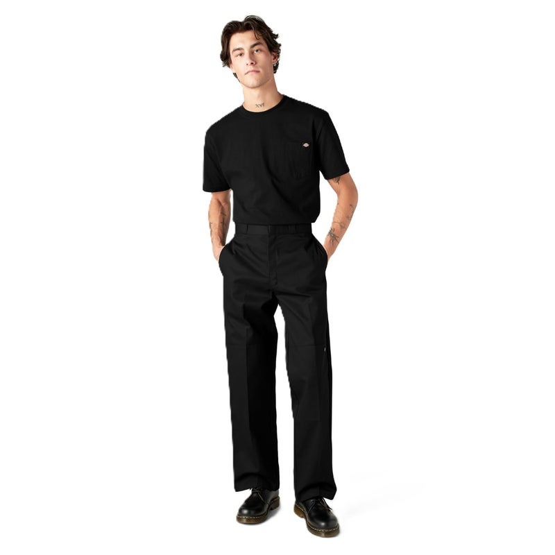 Dickies Loose Fit Double Knee Work Pants. Black, 34 30 - Image 1