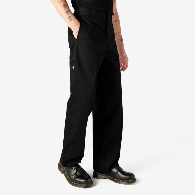Dickies Loose Fit Double Knee Work Pants. Black, 34 30 - Image 3