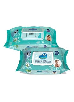 GLIDER Baby Wipes With Lid Fliptop(100 Wipes Pack) (Pack Of 2 (200 Wipes))  - Image 1