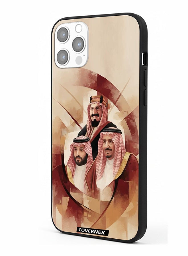 Covernex Apple iPhone 12 Pro Protective Case Cover Printed Featuring Unity Saudi Royal Leadrs Portrait - Image 1