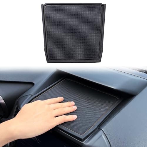 JKCOVER Dashboard Mats Compatible with Subaru Crosstrek/Impreza 2018-2022 2023 and Subaru Forester 2019-2024 Accessories Center Console Liner Mats Inserts Rubber mats （Black） - Image 1
