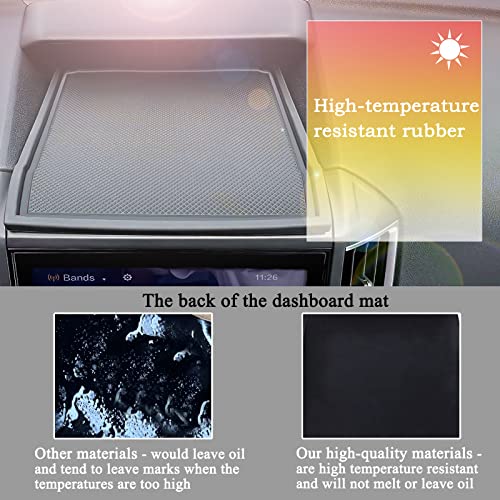 JKCOVER Dashboard Mats Compatible with Subaru Crosstrek/Impreza 2018-2022 2023 and Subaru Forester 2019-2024 Accessories Center Console Liner Mats Inserts Rubber mats （Black） - Image 5