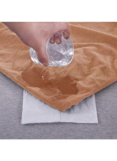 Lithara Lithara Terry Cotton Fitted Mattress Protector for Single Bed Waterproof Elastic Band Ultra Soft Hypoallergenic Mattress Cover Size 72 x 30 Inches 6 x 25 Feet Golden  - Image 3