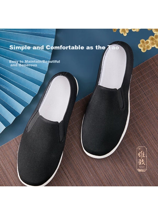 Weizhi Men's Cloth Shoes, Traditional Beijing-style Shoes With Thousand-layer Soles, Slip-on Casual Shoes For Middle-aged And Elderly Men, Dad Shoes Wz1024 - Image 5
