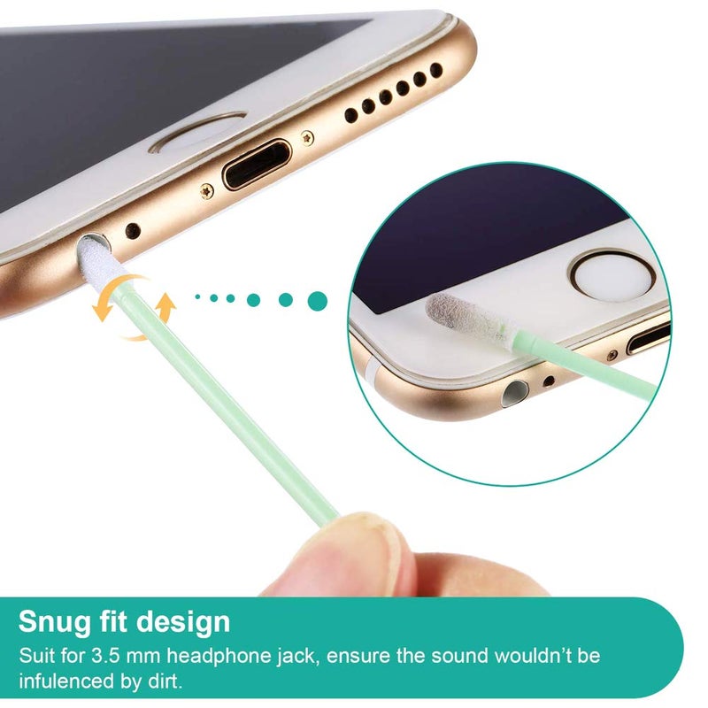 ACKLLR 44 Pieces Cell Phone Cleaning Kit, USB Charging Port and Headphone Jack Cleaner Brush Tool Set Compatible with iPhone Xs Max X 8/7/6/5/4 iOS Samsung LG Huawei MacBook and Android Devices - Image 4