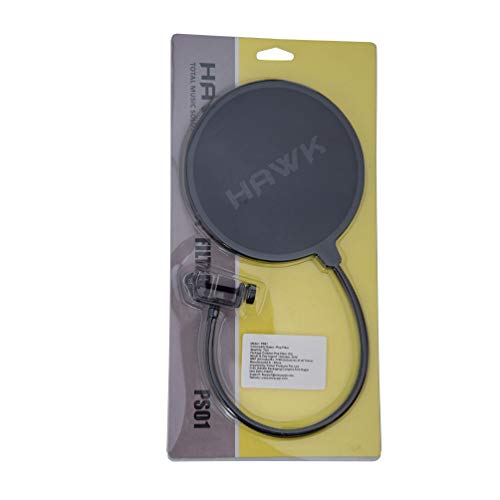 HAWK PROAUDIO PS01 Pop Filter for Vocal Recording/Streaming, 6.25 Inch (Black) - Image 3