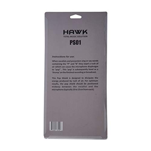 HAWK PROAUDIO PS01 Pop Filter for Vocal Recording/Streaming, 6.25 Inch (Black) - Image 4