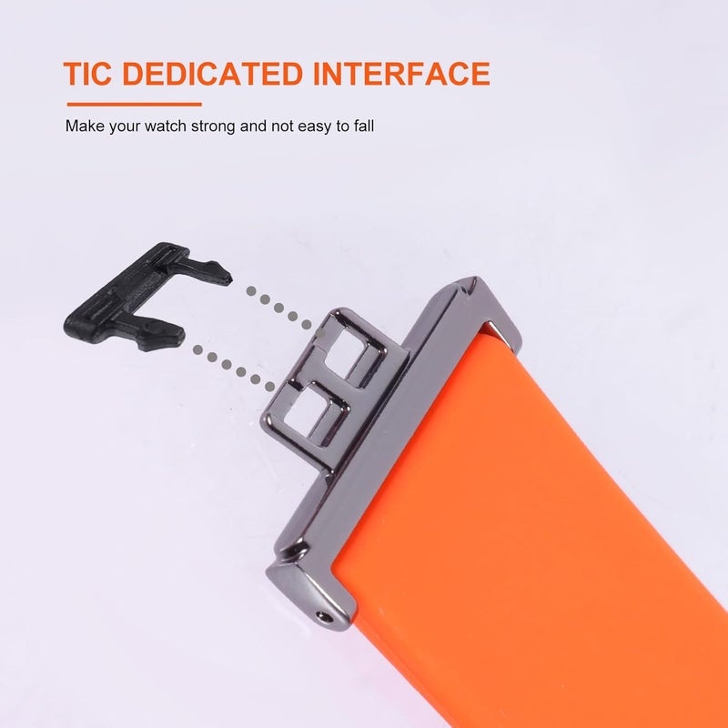 Gatuida Watch Strap Compatible with Huawei Watch Fit, Metal Buckle Smart Fitness Watchband for Men and Women, Sturdy Orange Wristband for Sports and Everyday Use - Image 4