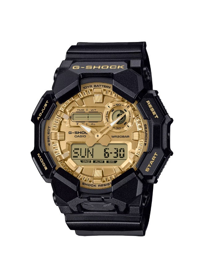 G-SHOCK ساعة جي شوك أنالوج-ديجيتال للرجال GA-010GGB-1A9 55.1 × 51.9 × 17.5 مم