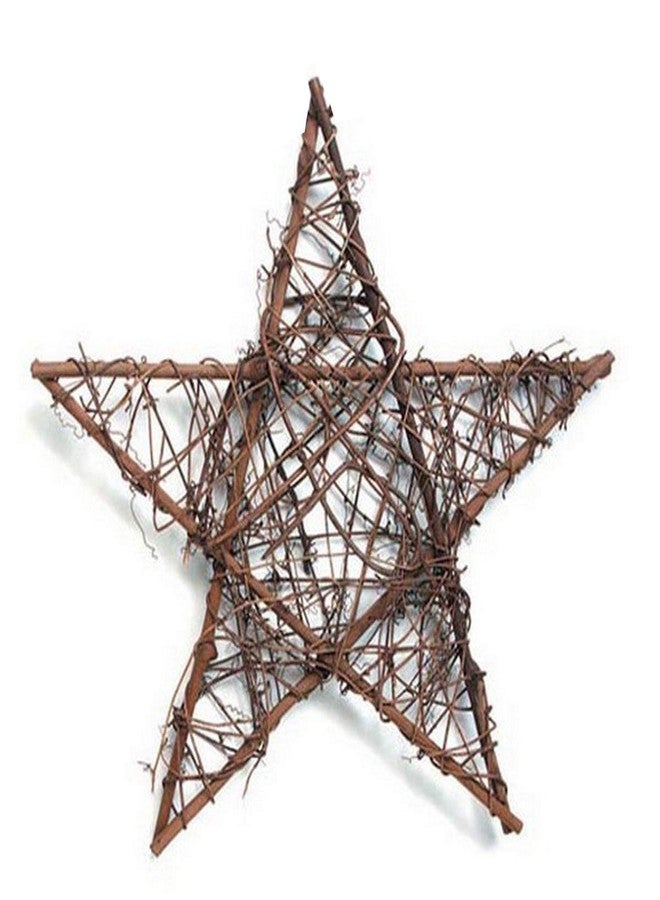 Queenland Natural Grapevine Wreath Star Shape DIY Crafts Base for Christmas Wreath Garland Gift Home Decoration 12 inches,Pack of 1 - Image 1