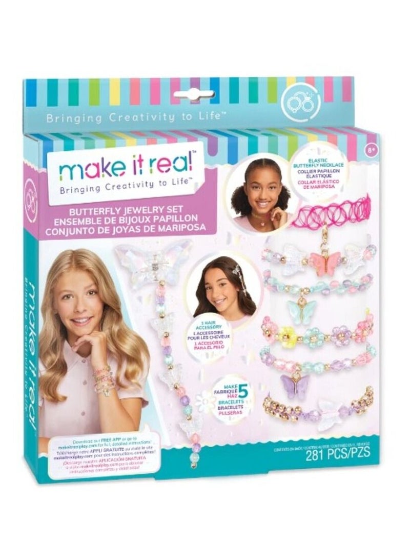 ميك إت ريل مجموعة مجوهرات الفراشة - Image 1