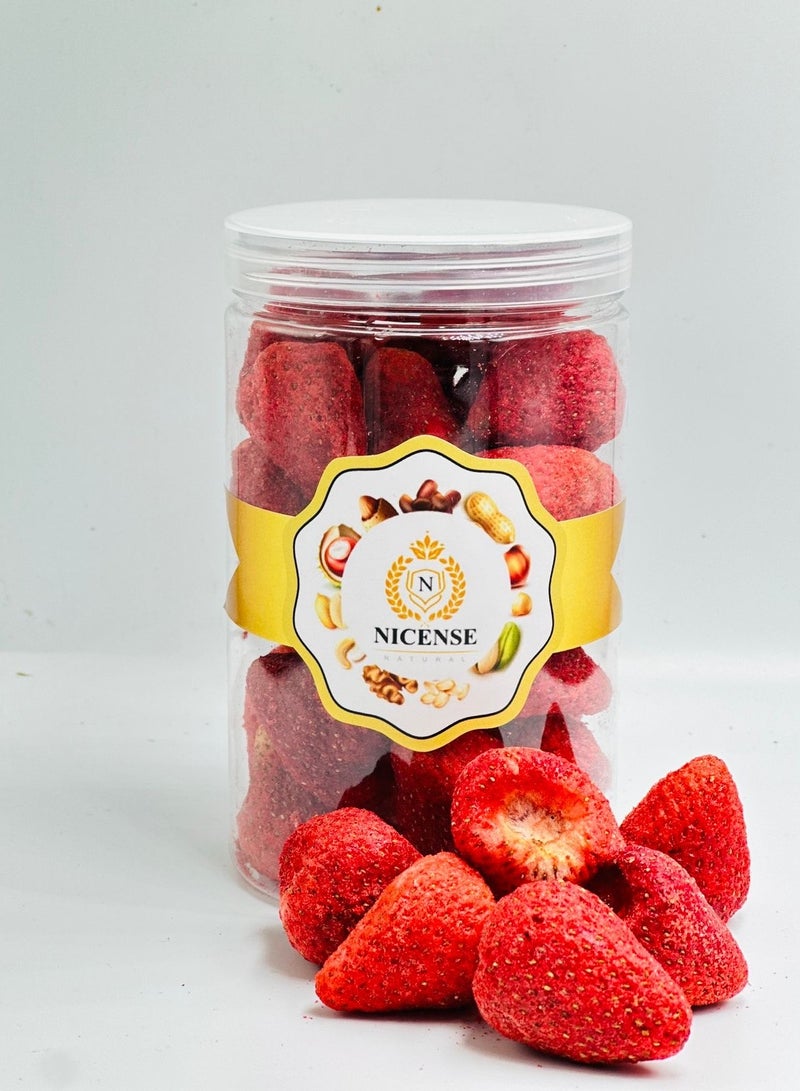 Nicense Freeze-Dried Strawberries 100g – 100% Natural,Crunchy & Delicious, Healthy Snack, Rich in Antioxidants & Vitamin C - Image 2