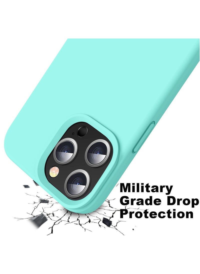 Houmt - iPhone 15 Pro Max Case 6.7" Slim Liquid Silicone Soft Gel Rubber with 2X iPhone 15 Pro Max Screen Protector Shockproof Protective Phone Case Anti-Scratch Microfiber Lining for Apple iPhone 15 Pro Max - Image 1