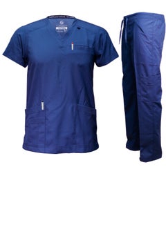 International Uniform L.L.C Premium V Neck Scrubs Medical Uniform Women and Man Scrubs Set Medical Scrubs Top and Pants  - Image 1