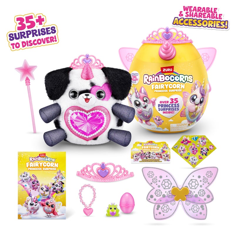 Rainbocorns Fairycorn Princess Surprise (Puppy) by ZURU 11" Collectible Plush Stuffed Animal, Surprise Egg, Wearable Fairy Wings, Magical Fairy Princess, Ages 3+ for Girls, Children - Image 4