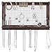 Comfify Rustic Jewelry Organizer Ã¢â‚¬â€œ Wall Mounted Jewelry Holder with Removable Bracelet Rod, Shelf and 16 Hooks - Image 2