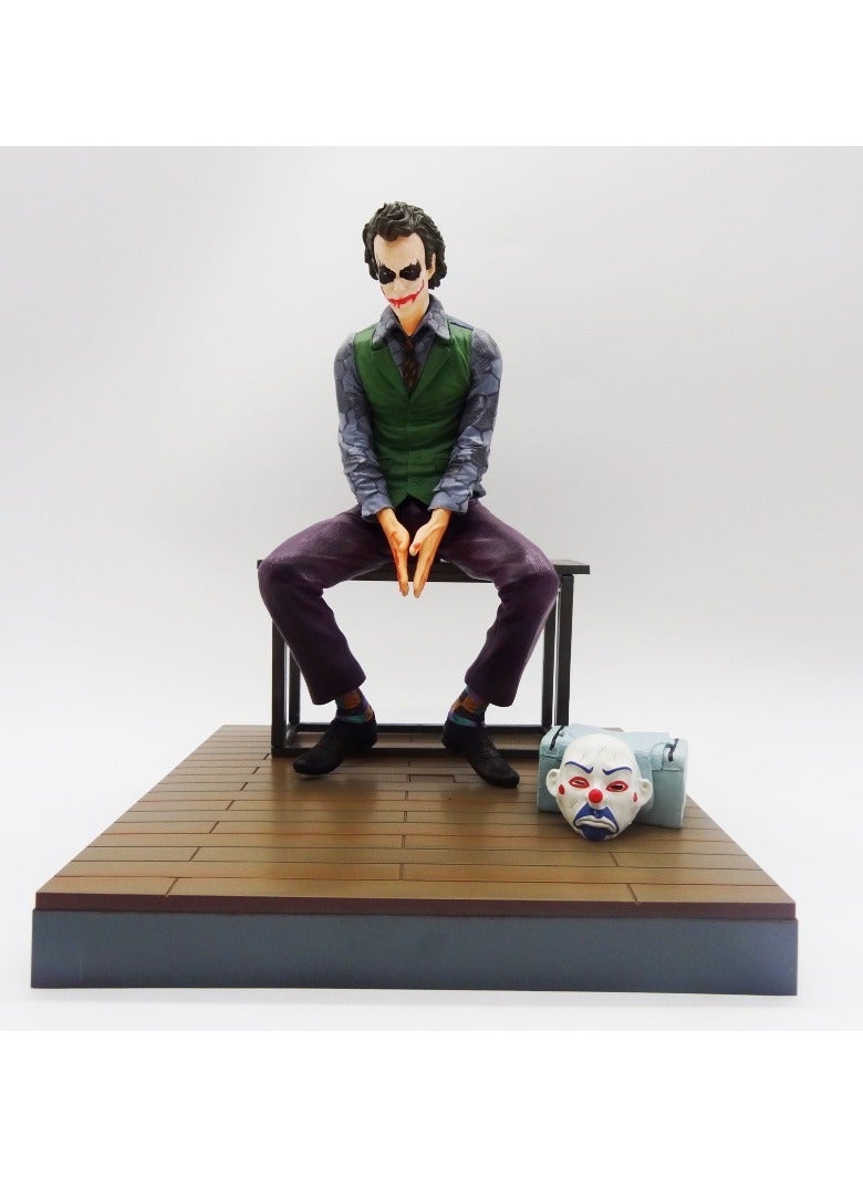 general Cold Clown Beauty Man DC Dark Knight Suicide Squad Heath Ledger Figure Joker Boxed Model Ornament Gift for Fans and Friends (26.5 cm) - Image 1