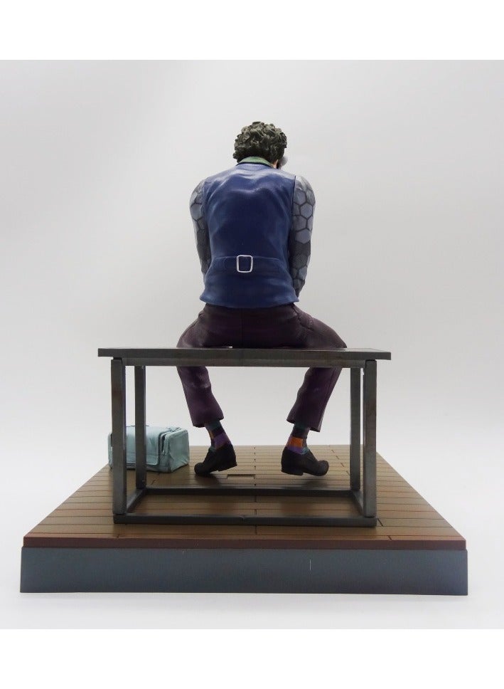 general Cold Clown Beauty Man DC Dark Knight Suicide Squad Heath Ledger Figure Joker Boxed Model Ornament Gift for Fans and Friends (26.5 cm) - Image 2