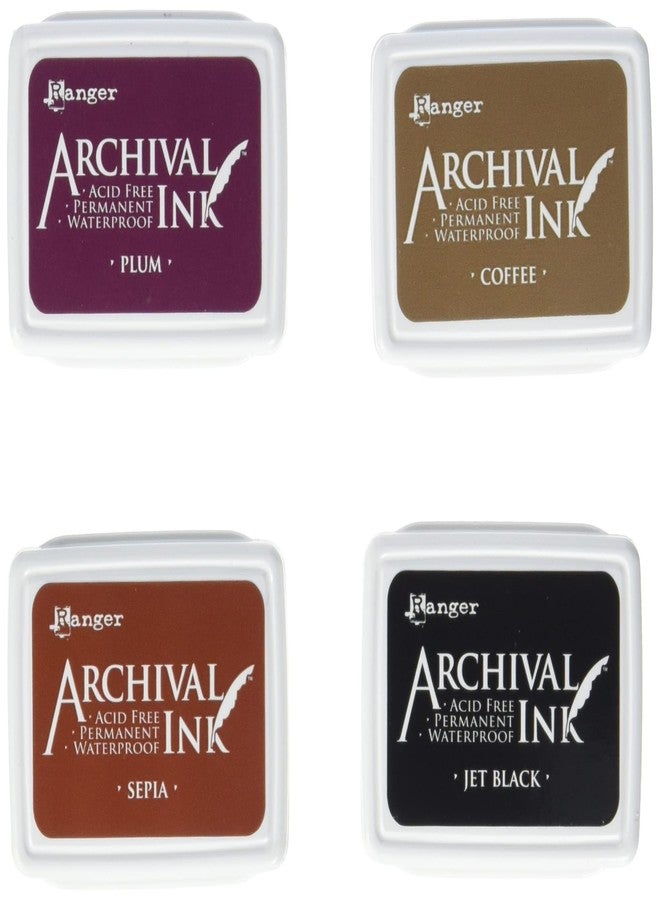 Ranger RGRAIMK.57680 Archival Mini Ink Pad Set 2 Archival Ink Pad Set Mini 2 - Image 1