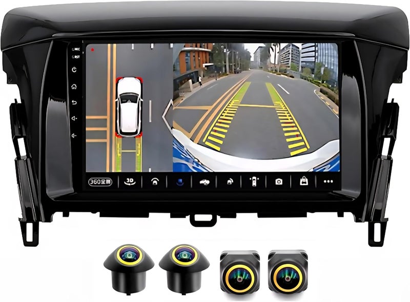 Vierex ستيريو سيارة VIEREX بحجم 9 إنش لميتسوبيشي إكليبس كروس - Image 1