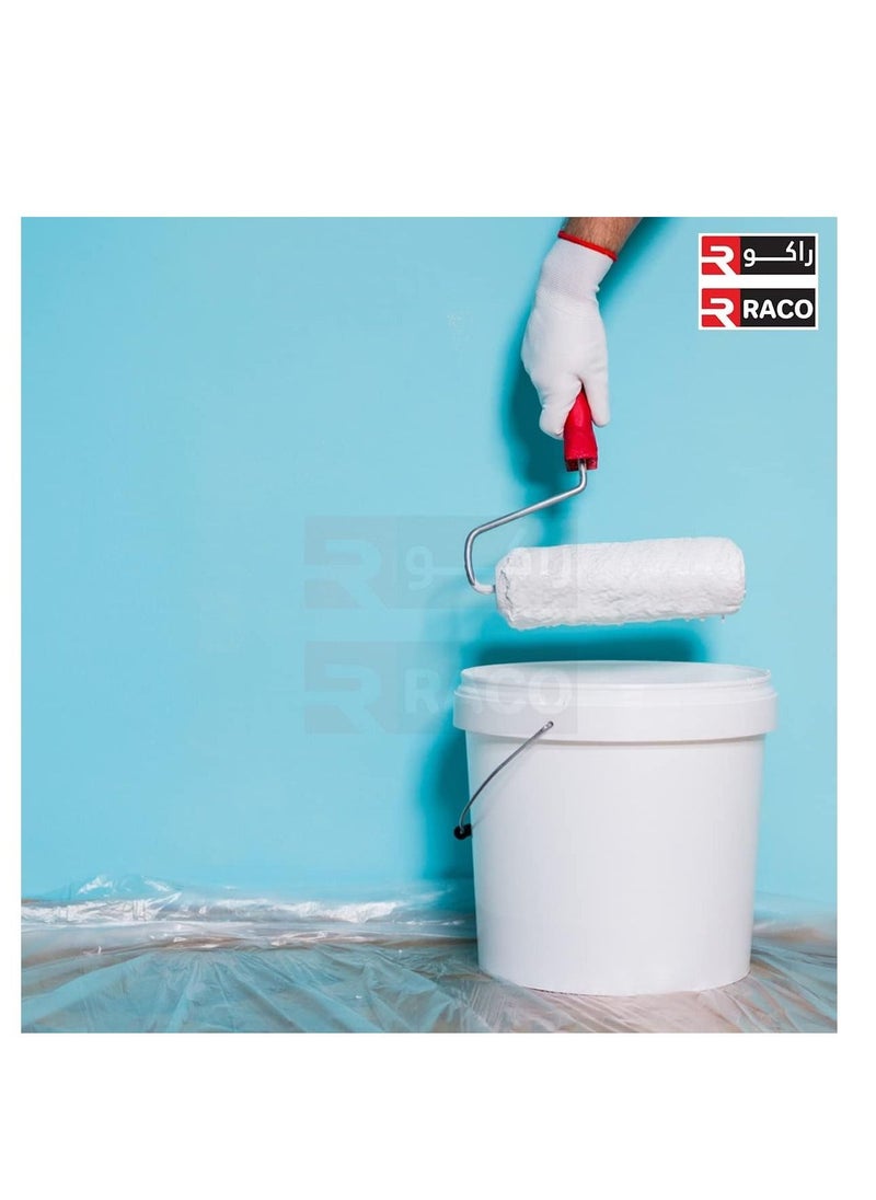 RACO - RACO Durable Polythene Sheet Roll for Floors and Furniture Protuct from Dust and Water when Painting and Decorating (1000G, 25M) - Image 1
