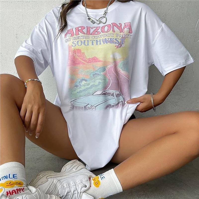 Round Neck Fun Pattern Wish Short Sleeve Top Men'S And Women'S T-Shirt Printing - Image 5