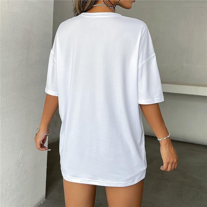 Round Neck Fun Pattern Wish Short Sleeve Top Men'S And Women'S T-Shirt Printing - Image 4