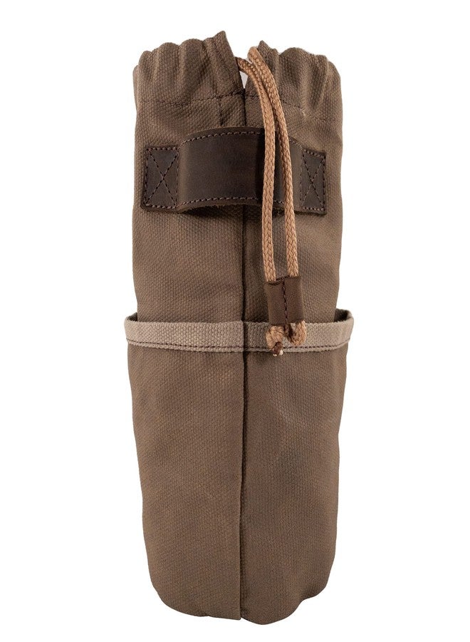 Valhalla Gear, Camping Bag for Cooking Pot, Handmade from Waxed Canvas and Full Grain Leather - Fatigue - Image 2