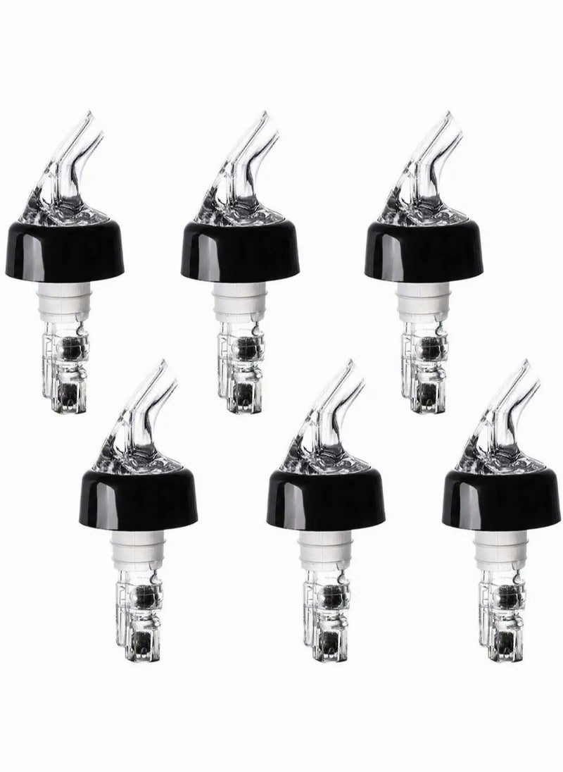 Generic Automatic 1oz Liquor Bottle Pourers Set of 6 for Quick Shot Measuring  Cocktail and Spirits  - Image 1