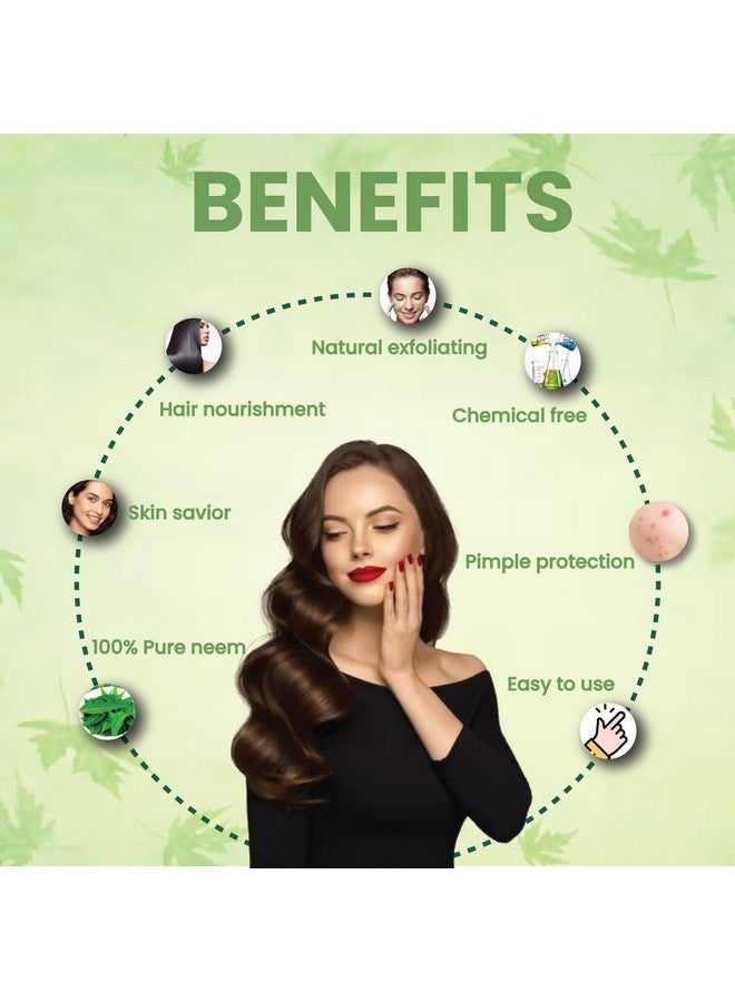 AMAN HERBALS - 100% Pure & Natural Neem Powder (100 g) - Face Pack Powder for Acne, Dull Skin & Dark Spots, Makes Skin Soft & Supple - Image 2