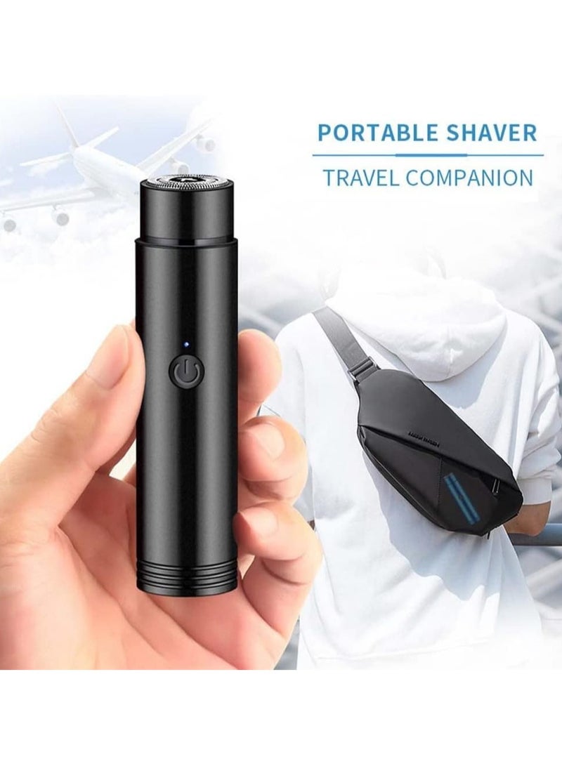 SOLARAE Mini Portable Electric Rotary Shaver (Black) - Image 4