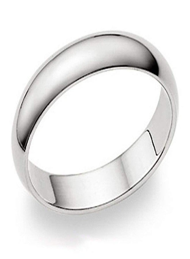 Metal Factory 5MM Sterling Silver High Polish Plain Dome Tarnish Resistant Comfort Fit Wedding Band Ring (5)