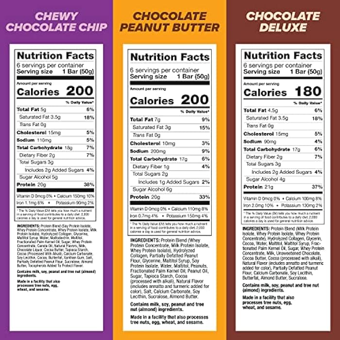 Pure Protein Bars Chocolate Variety Pack (18 ct) - Image 2