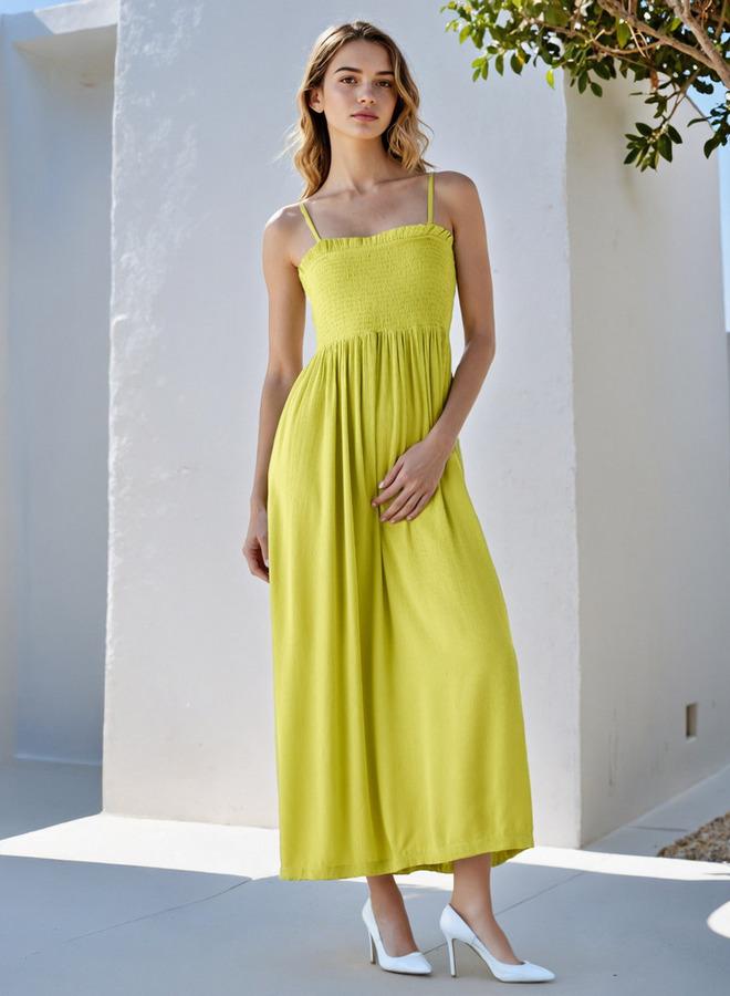 Splash FAV Shirred Bodice Maxi Dress - Image 1