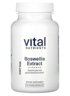 Vital Nutrients Boswellia Extract 90 Vegan Capsules 