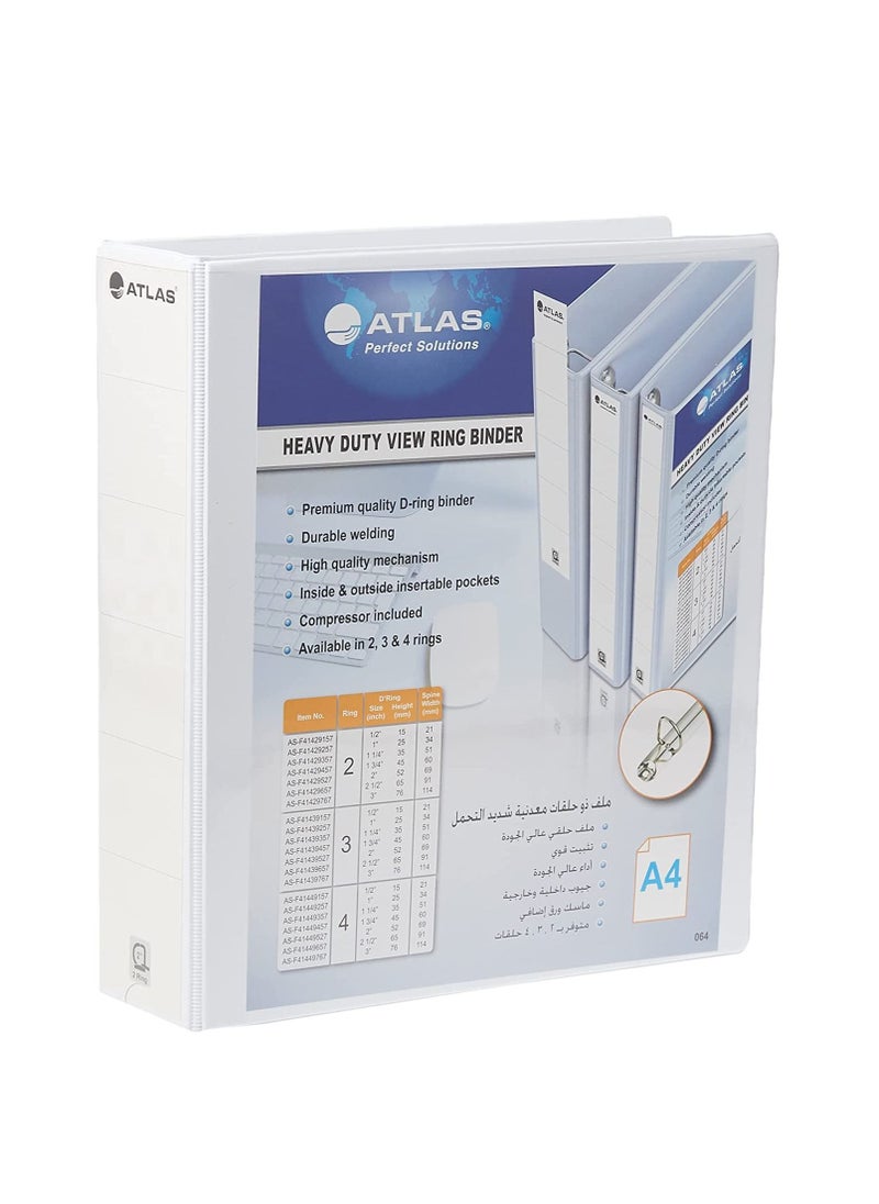 ATLAS 3-Piece Two Ring Binder 52mm Spine  - Image 2