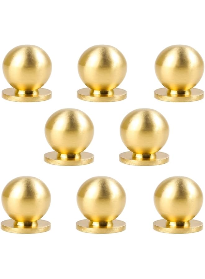 6 Pcs Gold Drawer Knobs for Cabinet,Wardrobe Single Door Cabinet Handles Round Decoration Knobs