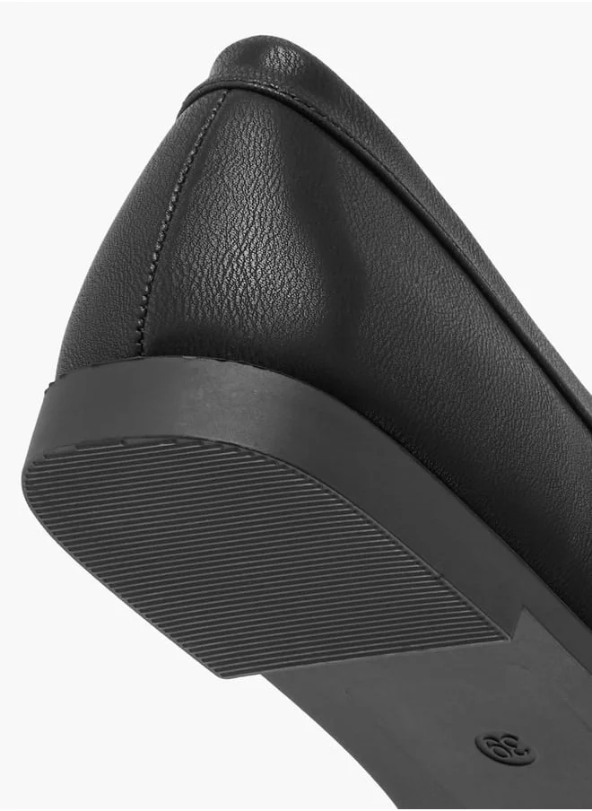 سيليست Women's Textured Slip-On Ballerina Shoes