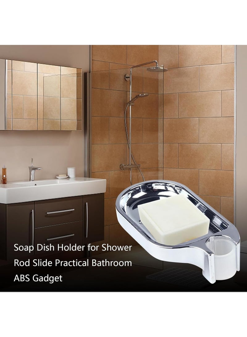 SOLARAE Soap Dish Drain, 2 PCS Soap Dish Holder, Soap Saver, Easy Cleaning, for Shower Bathroom & Kitchen Accessories Drill-Free Removable-ABS Robust and Durable - Image 5