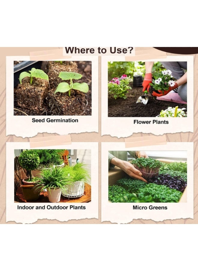 Coco Peat Block 300 GMS (Pack of 1) - Expands to 2.5 kg Soil Potting Mixture for Terrace & Kitchen Gardening - Image 3
