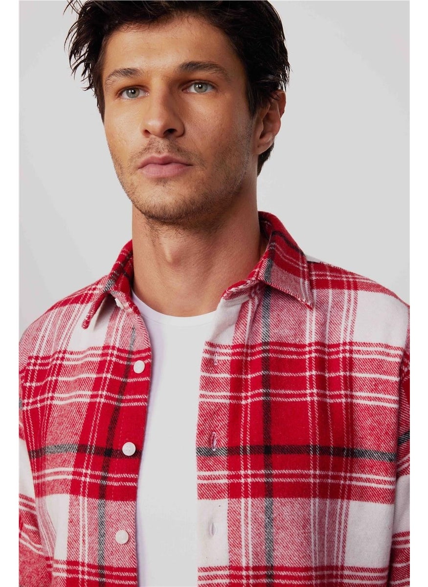 Men's Slim Fit Slim Fit Long Sleeve Plaid Winter Lumberjack Shirt - pzsku/Z22D68D7328B6EEBE5229Z/45/_/1730766274/418ae236-1f0a-4ce5-9729-7574c6ce9313