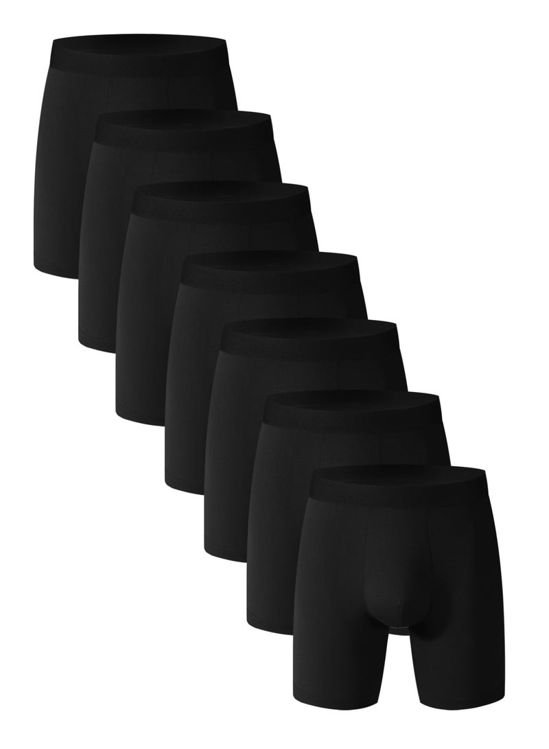 7-Pack Men's Boxer Briefs, Soft Cotton, Breathable Men's Briefs - Image 1