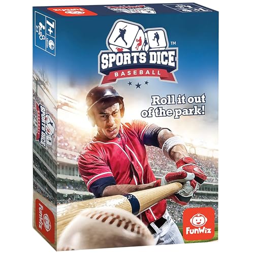 FoxMind Baseball Sport Dice Game for Baseball Fans Easy to Play Travel Sized - Image 1