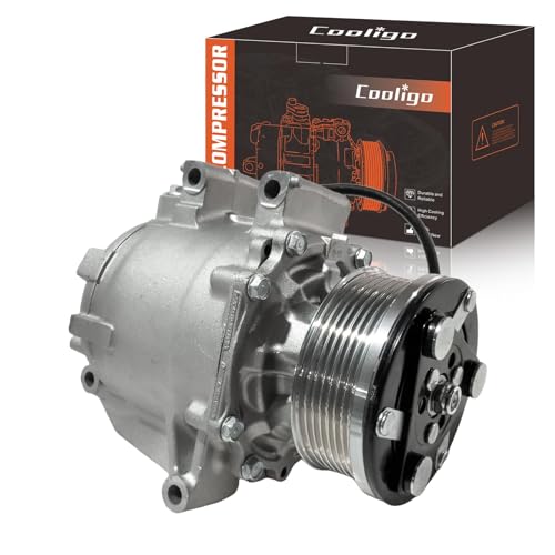 COOLIGO CO4918AC AC Compressor Compatible for Honda Civic 1.8L 2006-2011, with A/C Clutch, Replaces 38800R62H01, 38800RZVG020M2, 38800RZVG022M2, 38810RNAA01, 38810RNAA02 (CO 4918AC) - Image 1