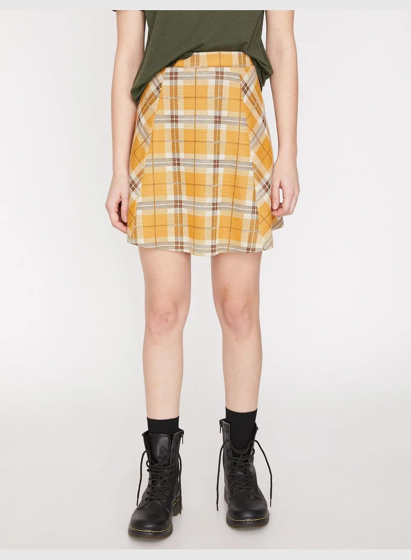 KOTON Check Skirt