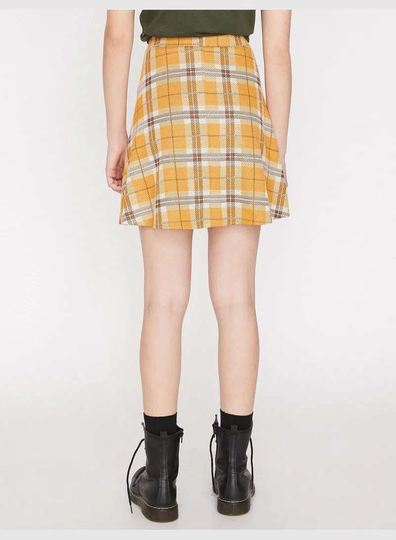 KOTON Check Skirt